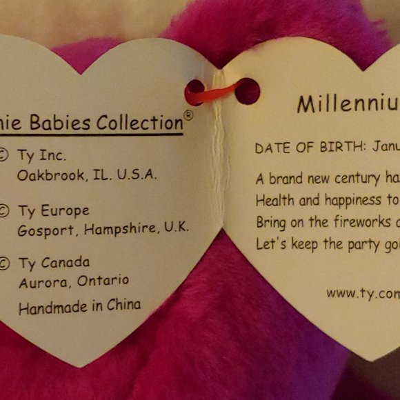 Ty 1999 Millennium Bear Beanie Baby-RARE - Picture 7 of 7